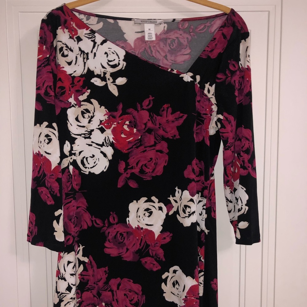 White House Black Market Floral Tunic-Medium